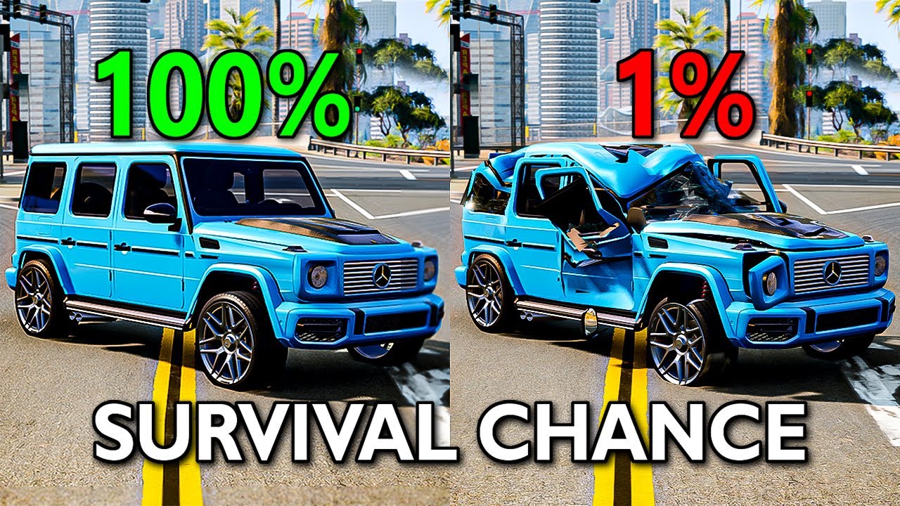 Realistic Survival Chance Crashes #2  BeamNG.drive
