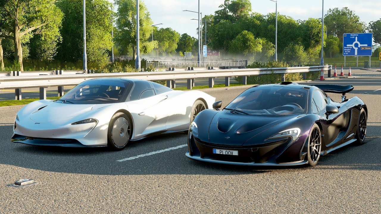 Forza Horizon 4 Drag race: McLaren Speedtail vs McLaren P1