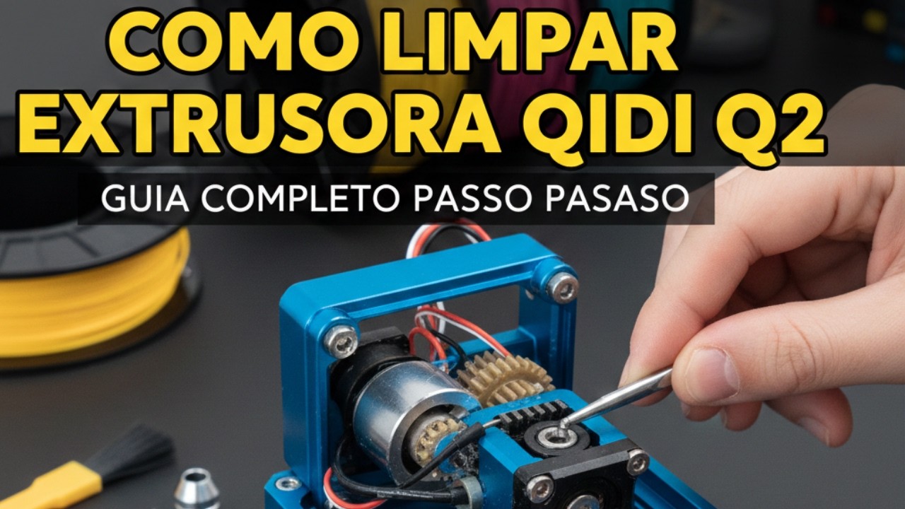 Como Limpar e Fazer Manutenção na Extrusora da Qidi Q2