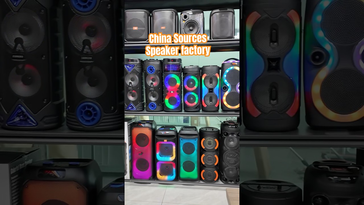 Sources budget speaker factory in China 🇨🇳 #audiofactory #wholesalebusiness #oembluetoothspeaker