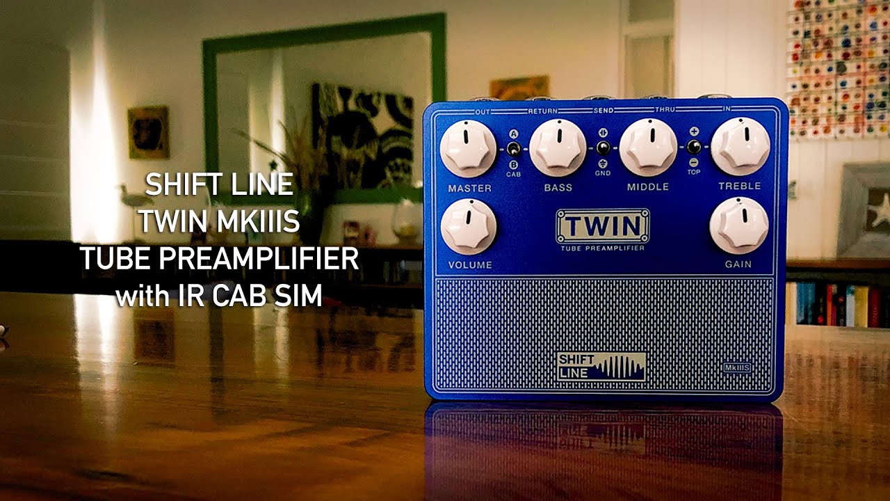 SHIFT LINE TWIN MKIIIS Tube Preamplifier with IR-based Cabinet Simulation