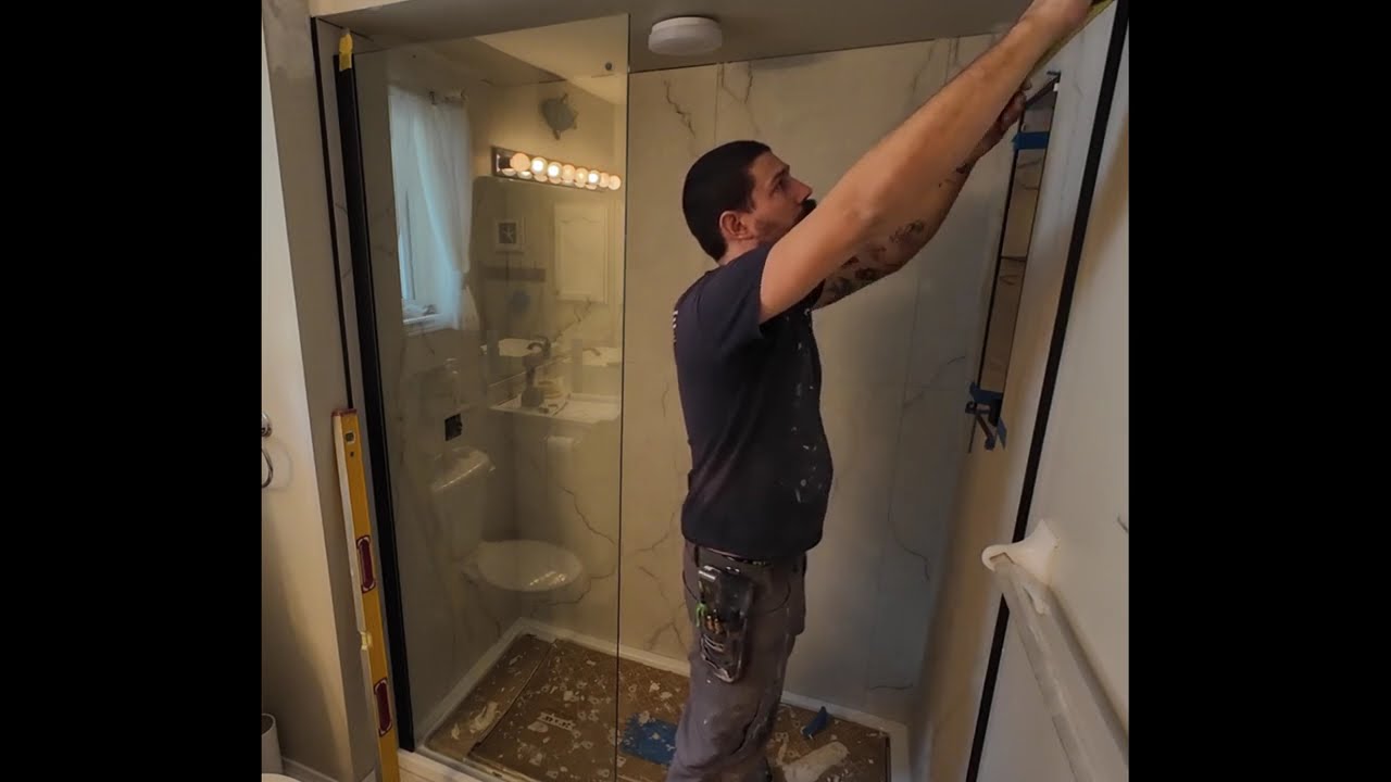 How to install shower glass door