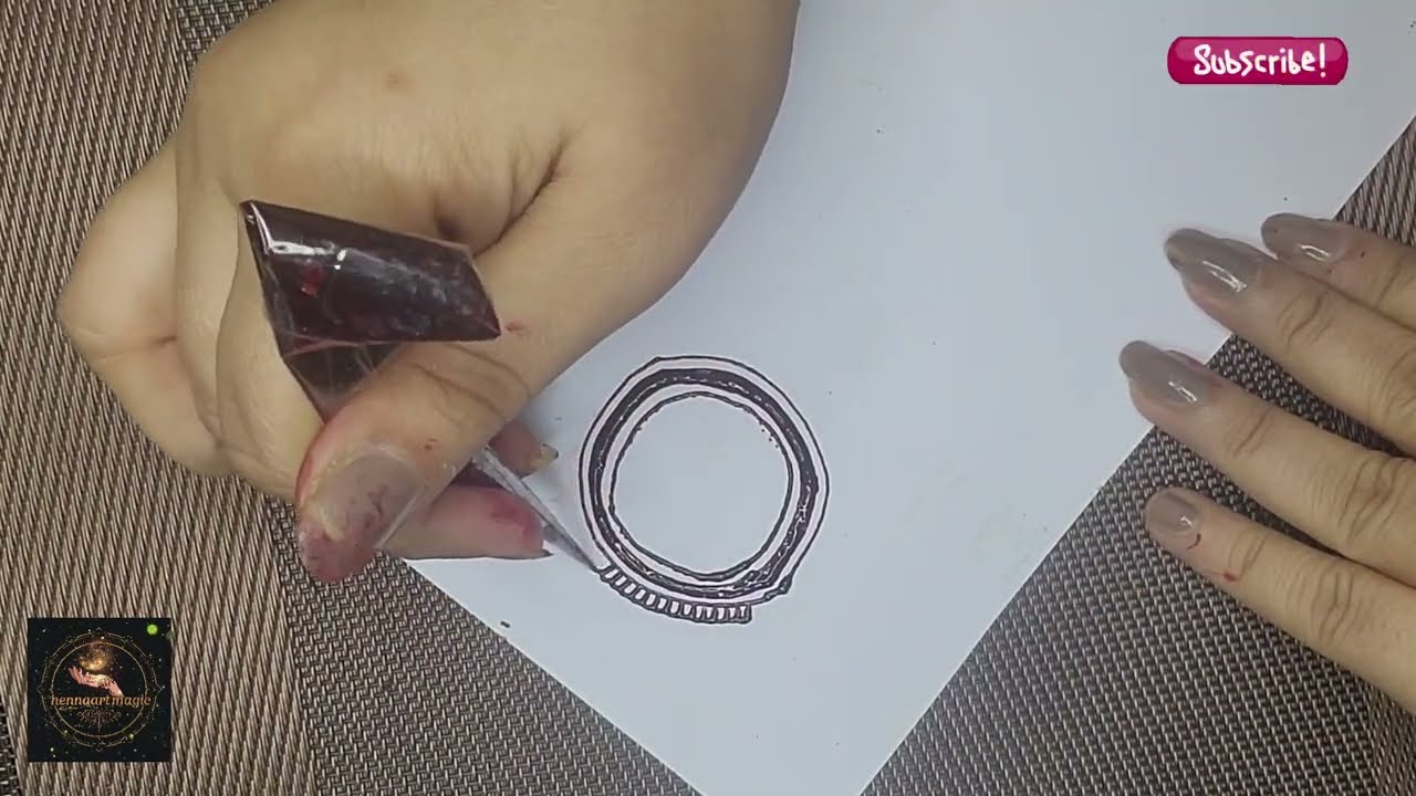 Simple Arabic Henna Design Tutorial 💫 Easy for Beginners 2026 #hennadesign  #mehndi2026