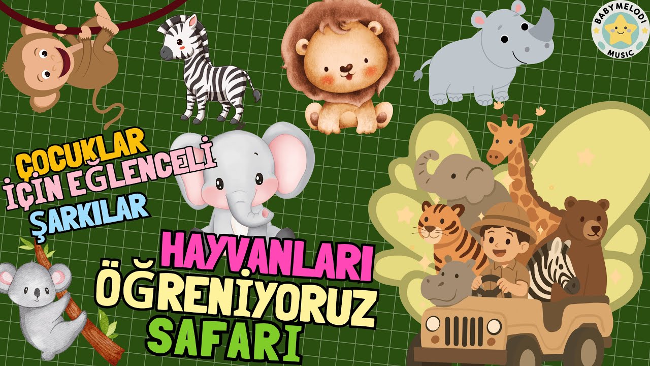 Hayvanları &Ouml;ğreniyoruz &ndash; Safari | Eğitici &Ccedil;ocuk Şarkısı | Eğlenceli &Ccedil;ocuk Şarkısı | BabyMelodi Music