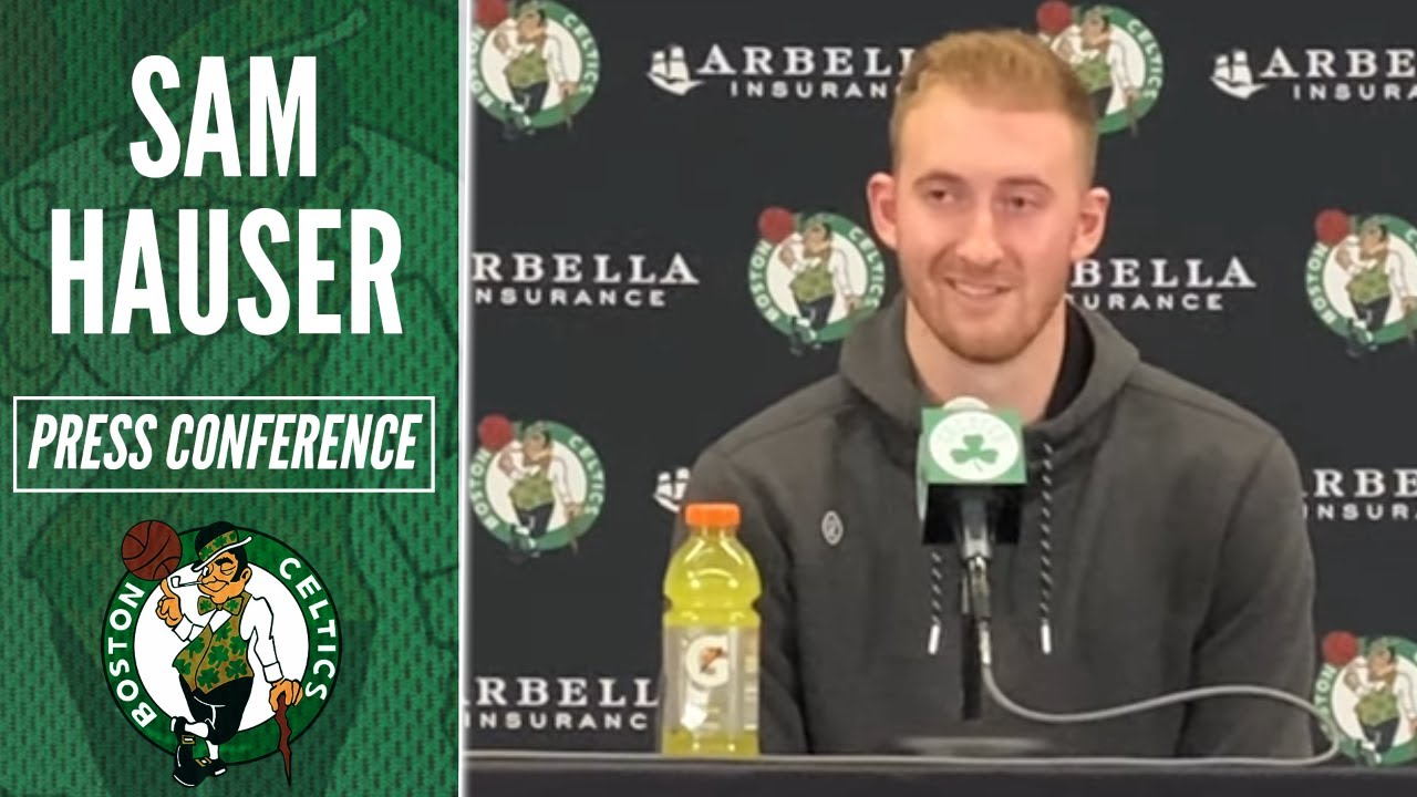 Sam Hauser on Starting Celtics Preseason 9-13 from 3PT Range