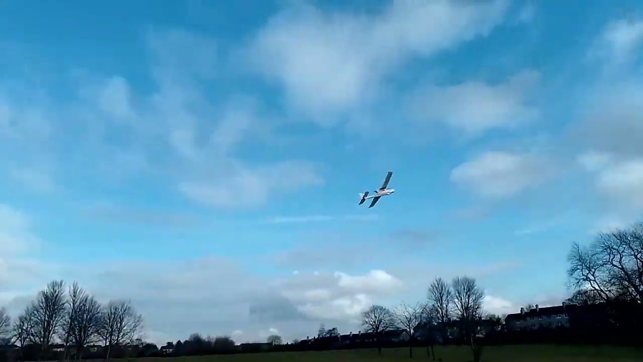 RC Volantex plane at Linn Park golf course, Glasgow 