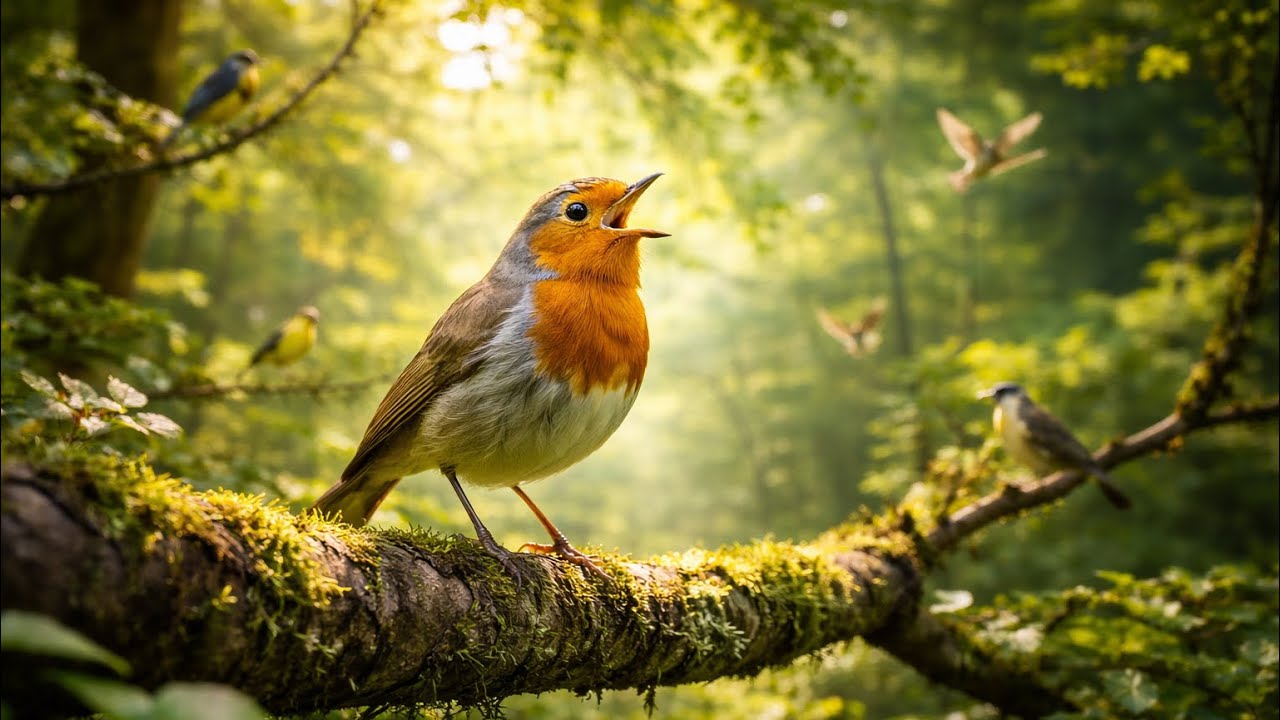【3時間】小鳥のさえずりで眠る｜朝の森林音で癒し・集中・睡眠用 Forest Birds Singing 3 Hours | Relaxing Nature Sounds for Sleep 