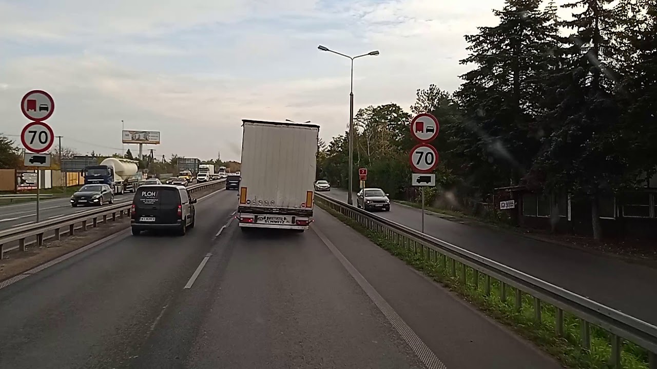 Droga krajowa nr 7, wyjazd do Warszawy od strony Gdańska