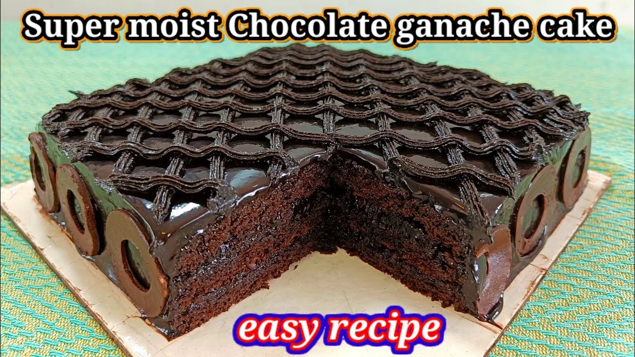 super moist chocolate ganache cake recipe #chocolate #cake