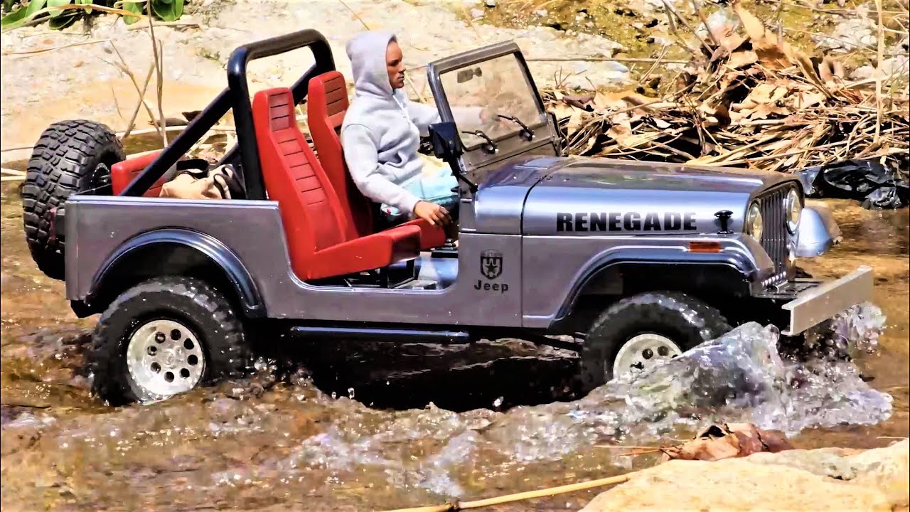 1/6 Scale Jeep CJ7 Creek Rock Crawling