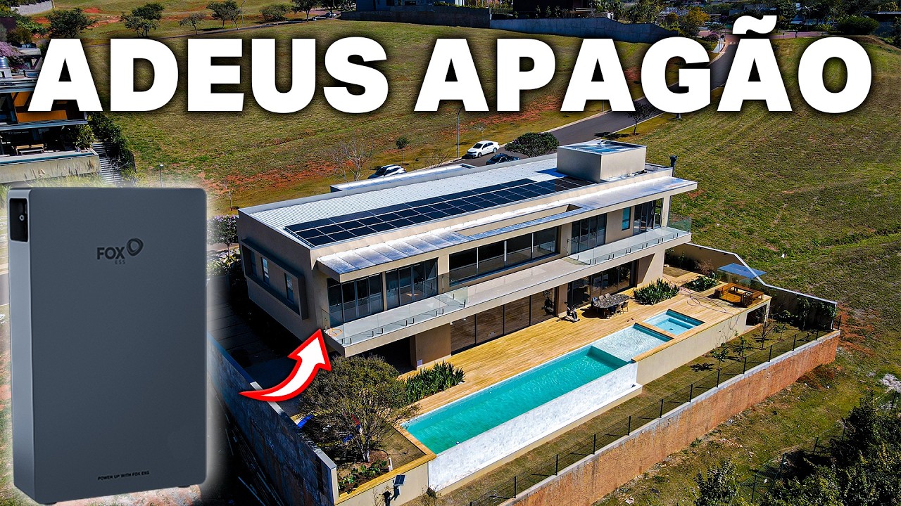Casa Funciona 100% na BATERIA! Todas as cargas ligadas sem depender da rede!