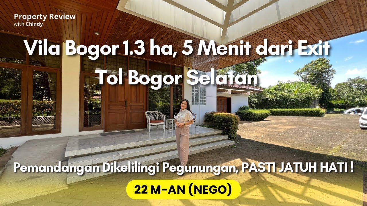 Ep.70 | CANTIK BANGET! Vila 1.3 Hektar dekat Summarecon Bogor View Gunung | Lokasi 5 Menit dari Tol