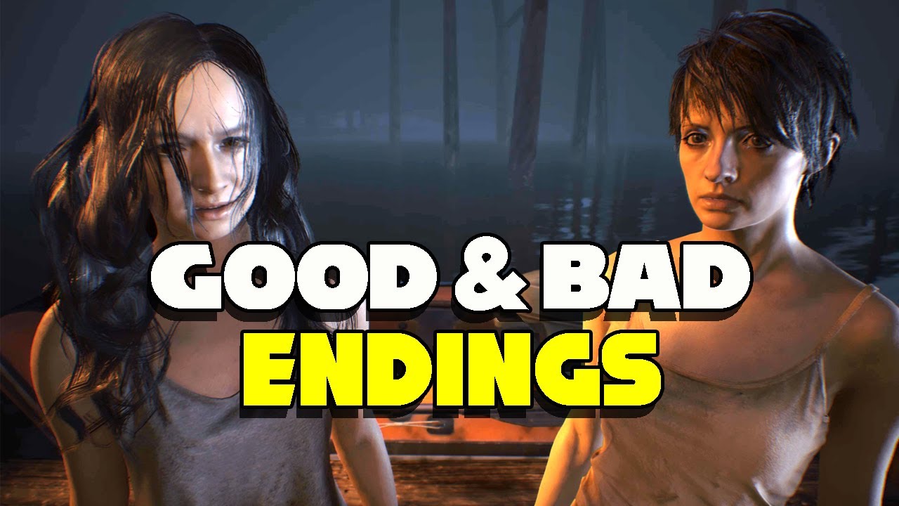 Resident Evil 7 All Endings (Good Ending vs Bad Ending) | Save Mia or Zoe