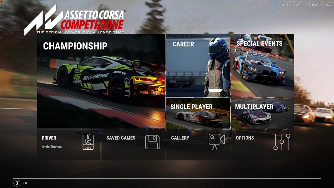 seat time Race Day Sim racing Assetto Corsa Evo 0,5