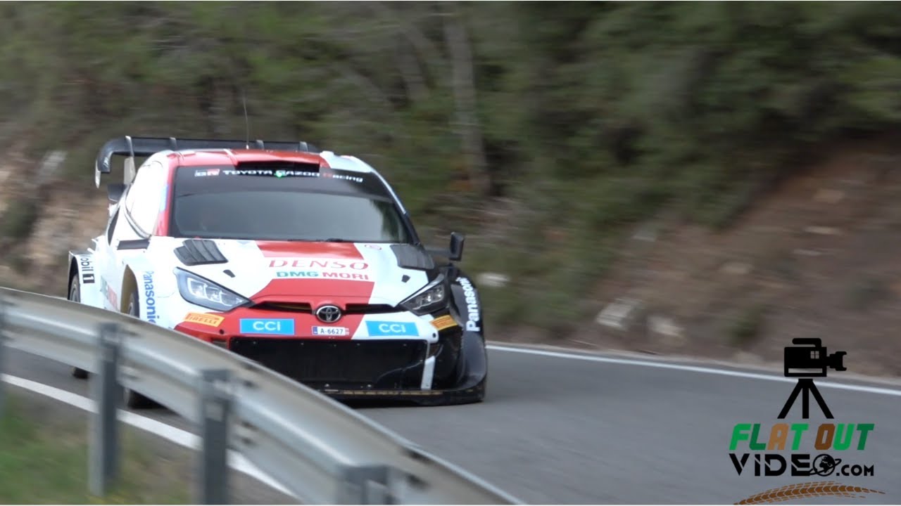 TEST WRC RallyRACC Catalunya 2022 | Kalle Rovanper&auml; | Toyota Yaris Rally1 Hybrid | FLATOUT