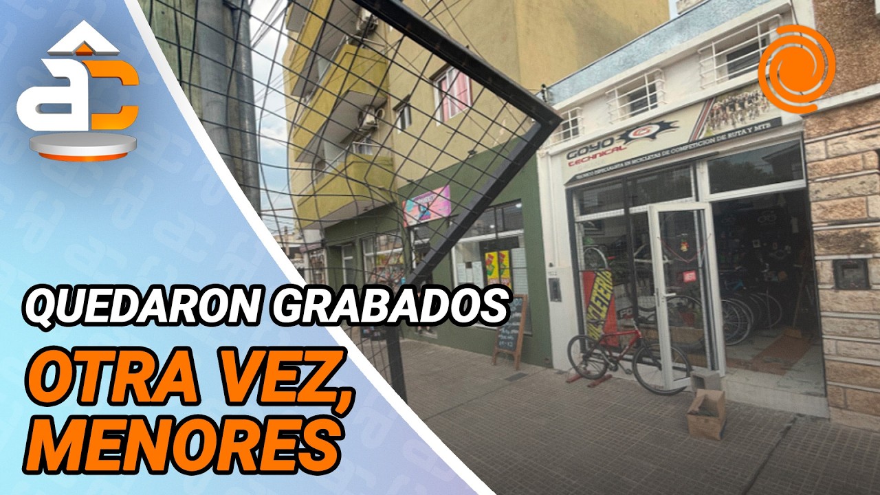 Menores le destrozaron el local y le ROBARON la bici de un cliente que vale MILLONES