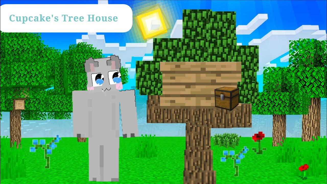 Cupcake Build a Treehouse in Minecraft! 