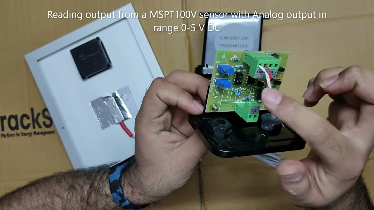 How to mount & read Module Temperature Output MSPT-100