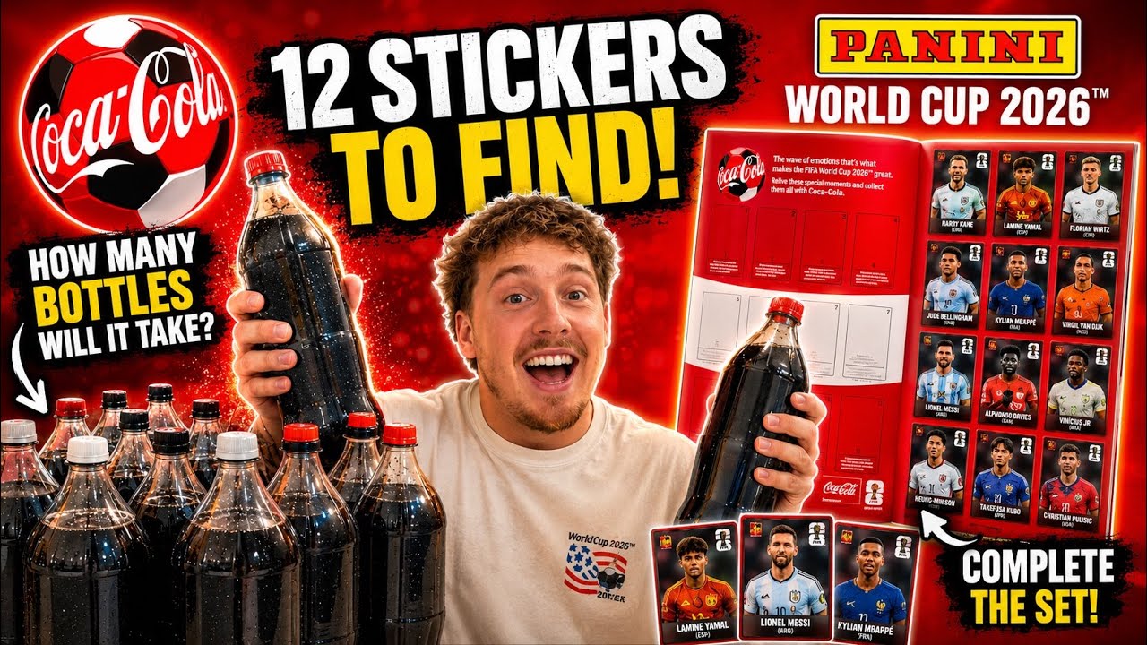 Я ОТКРЫВАЛ бутылки Coca-Cola, пока не нашел ВСЕ 12 наклеек Panini World Cup!