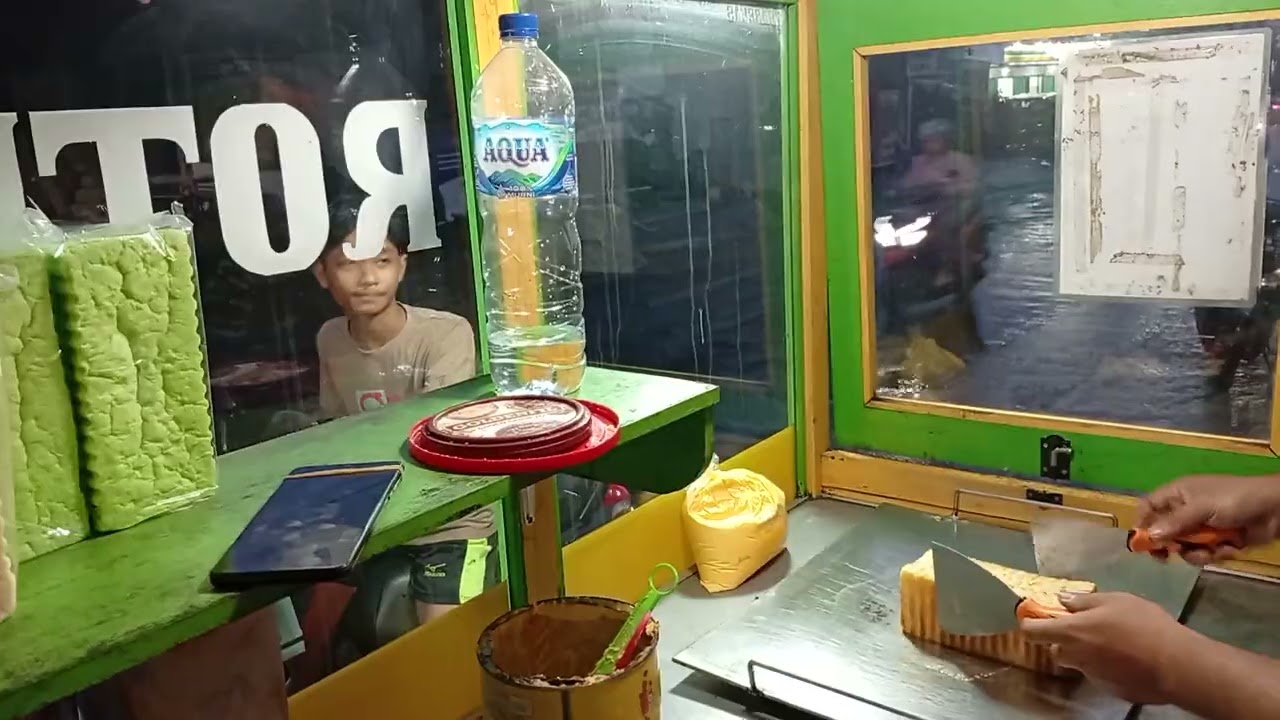 Proses membuat Roti bakar