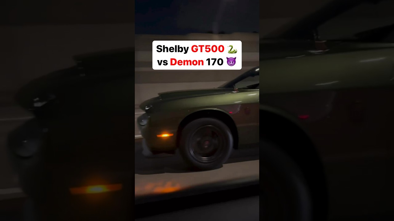 Shelby GT500 va Challenger Demon 170! 😈