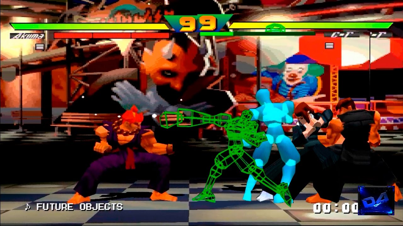 Street Fighter Ex Plus Alpha Akuma (Me) VS Evil & Cycloid Team