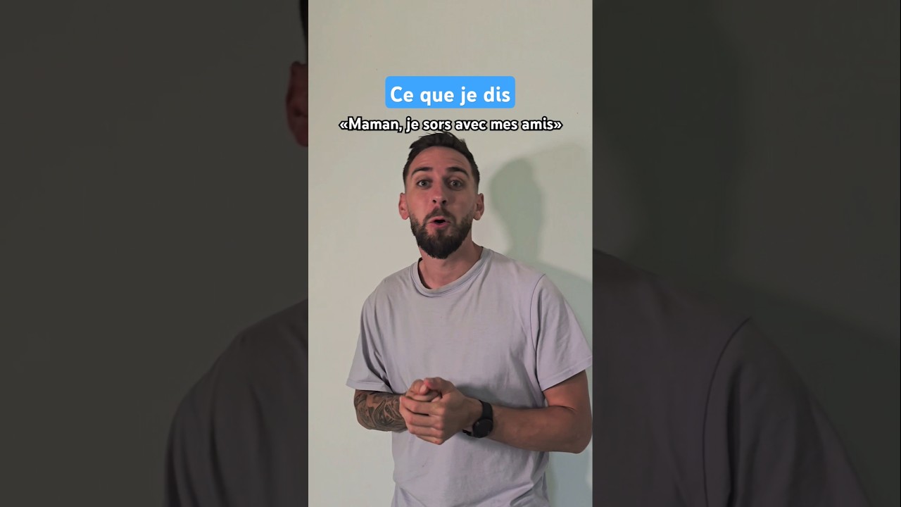 Ce que je dis vs ce que ma m&egrave;re entend 🤣