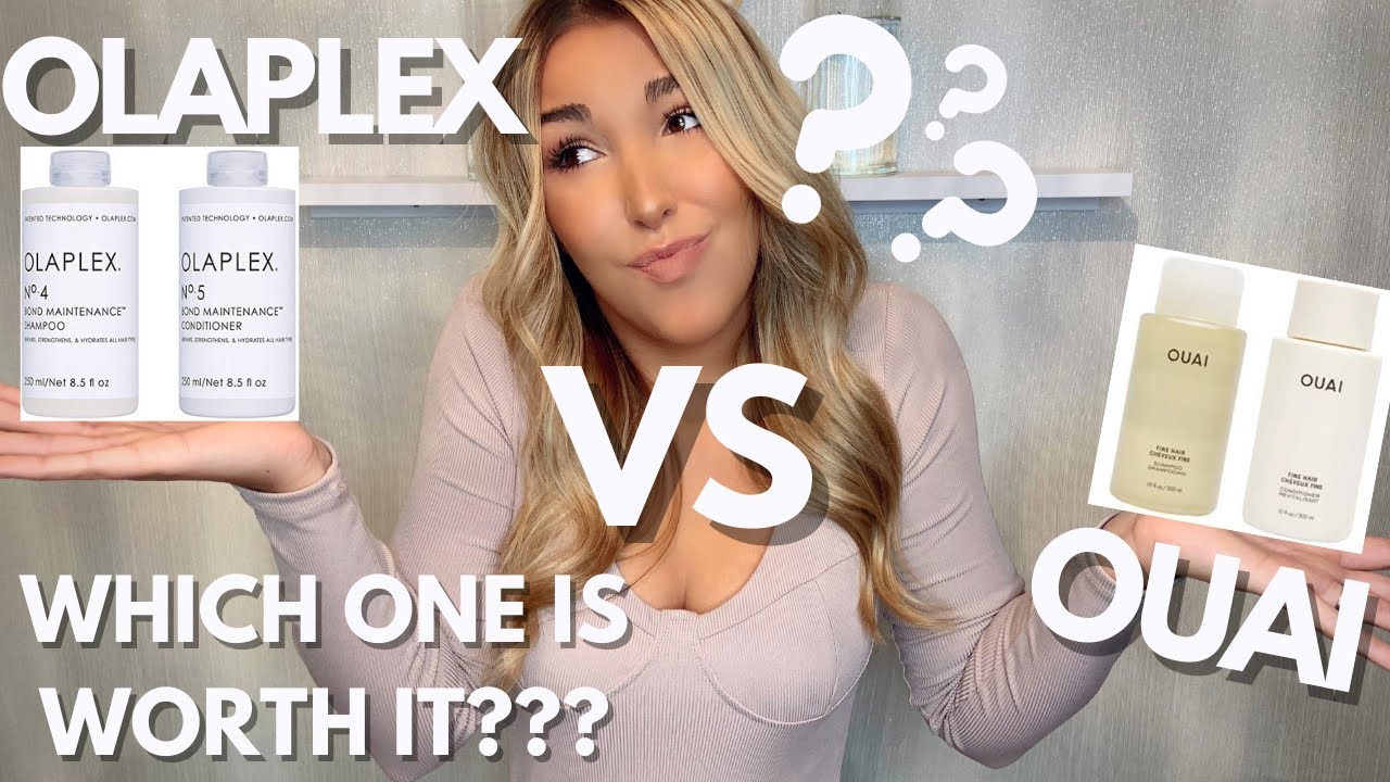 OLAPLEX VS OUAI | WHICH SHAMPOO/CONDITIONER SHOULD YOU BUY?💁🏼 | REVIEW & COMPARISON | JENNA WEIR ✨