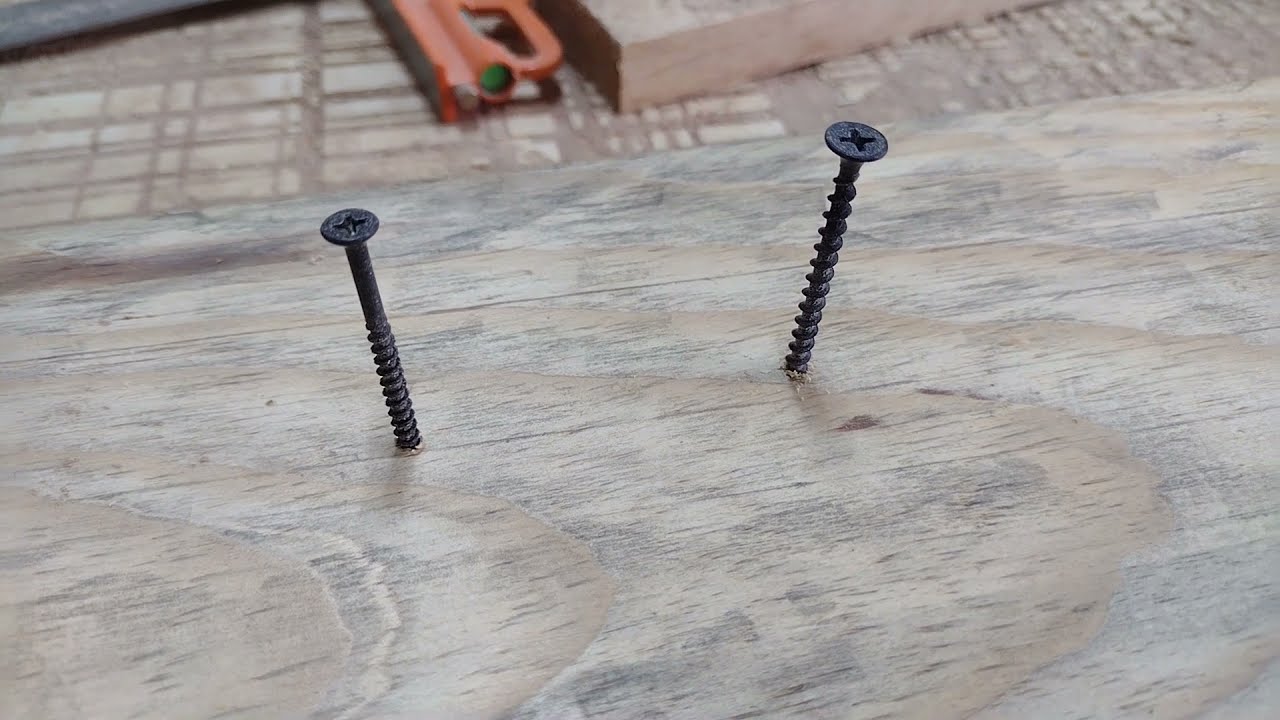 tornillo de media cuerda y cuerda completa (en qué material usarlos)