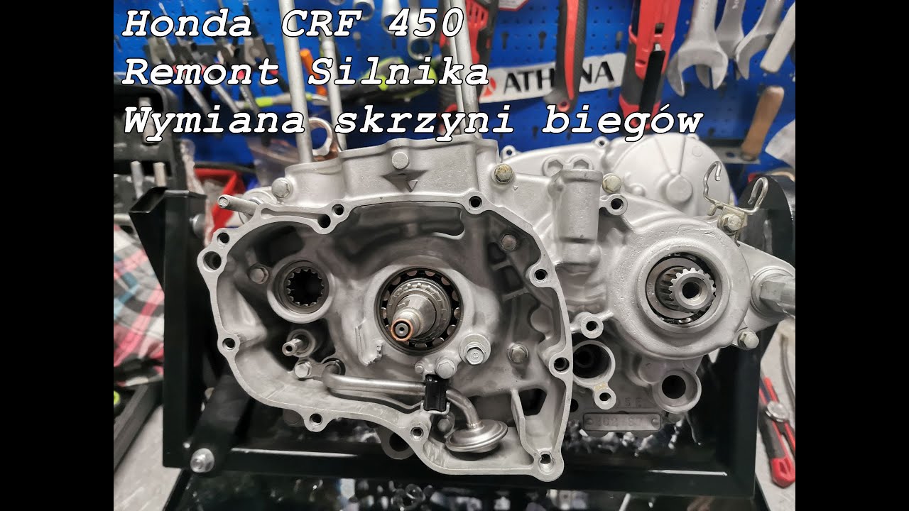 Honda CRF 450, remont silnika wymiana skrzyni biegów. Część trzecia.