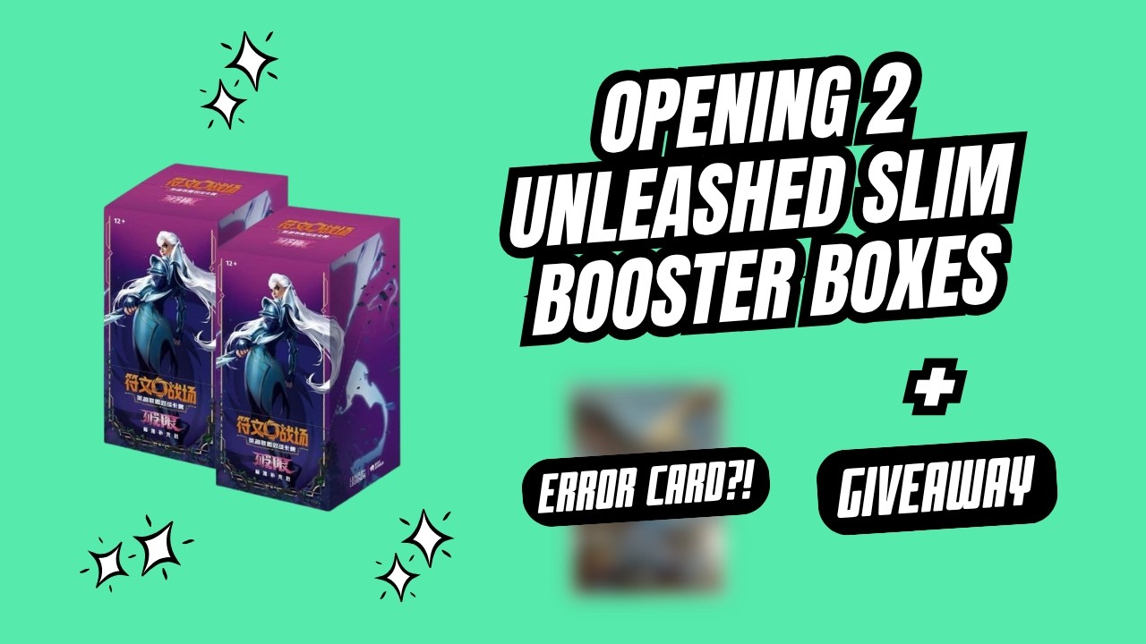 EARLY Opening! Riftbound UNLEASHED Slim Chinese Booster Boxes + PROMO (ERROR?!) + 3 ALT ART GIVEAWAY
