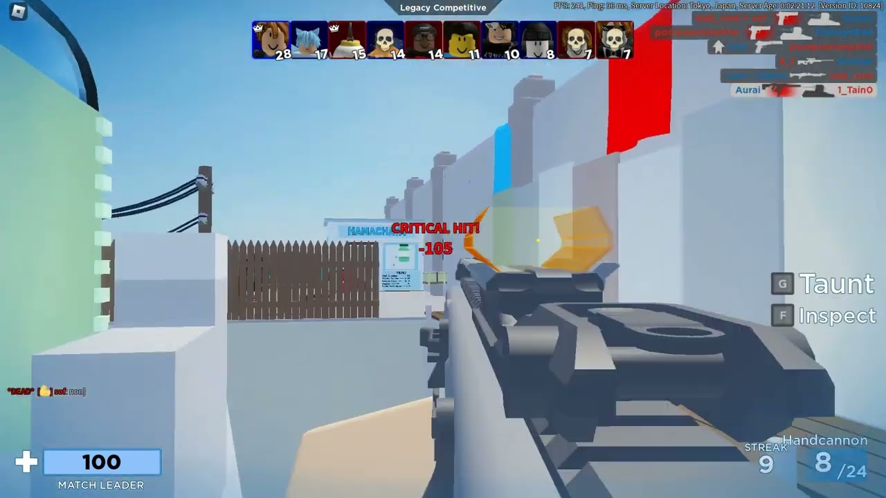 What 100% Headshot Accuracy Win Looks Like (Roblox Arsenal)