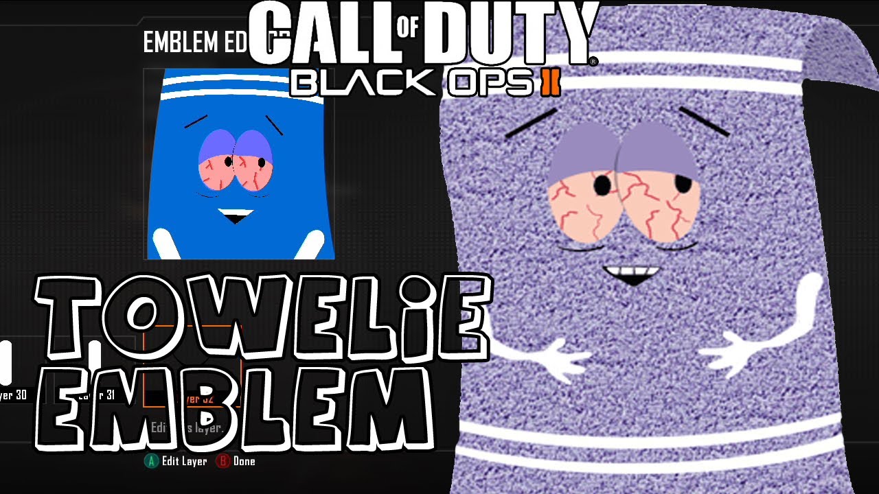 Black Ops 2 Towelie Emblem Tutorial || South Park