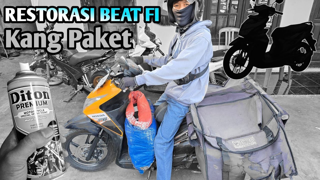 REPAINT GRATIS KANG PAKET ANDALAN ! Full restorasi motor pakai cat aerosol Diton Premium