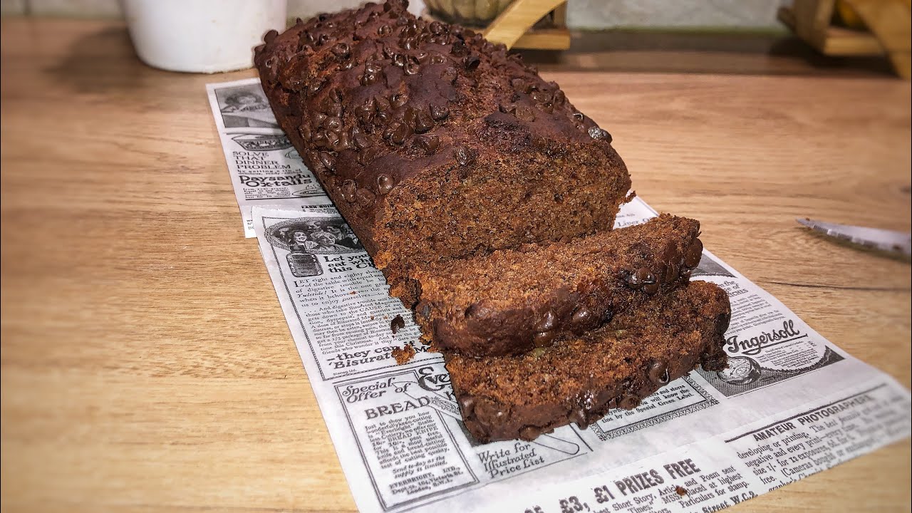 Le Banana Bread au chocolat / recette healthy sans œuf et sans beurre
