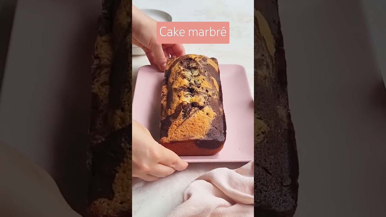 Cake marbr&eacute; vanille-chocolat - Recette 🍫