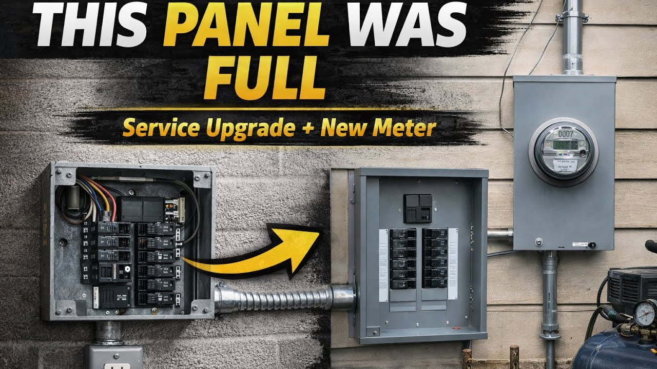 Electrical Panel Upgrade & Meter Relocation | Full Service Upgrade Walkthrough