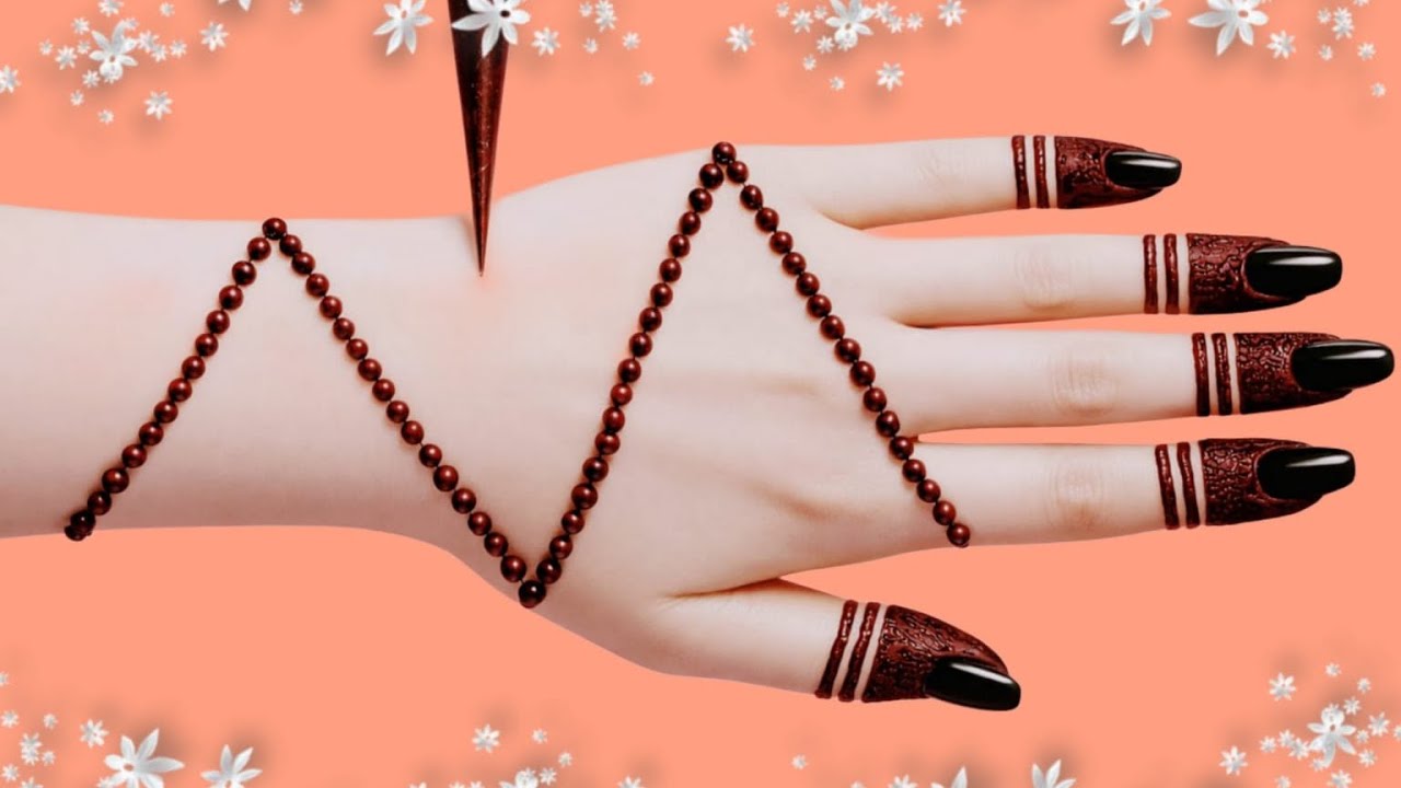 New Stylish Easy Trick Mehndi Design | Mehandi Ka Simple Design | Eid Ke Liye Aasan Mehndi Design 