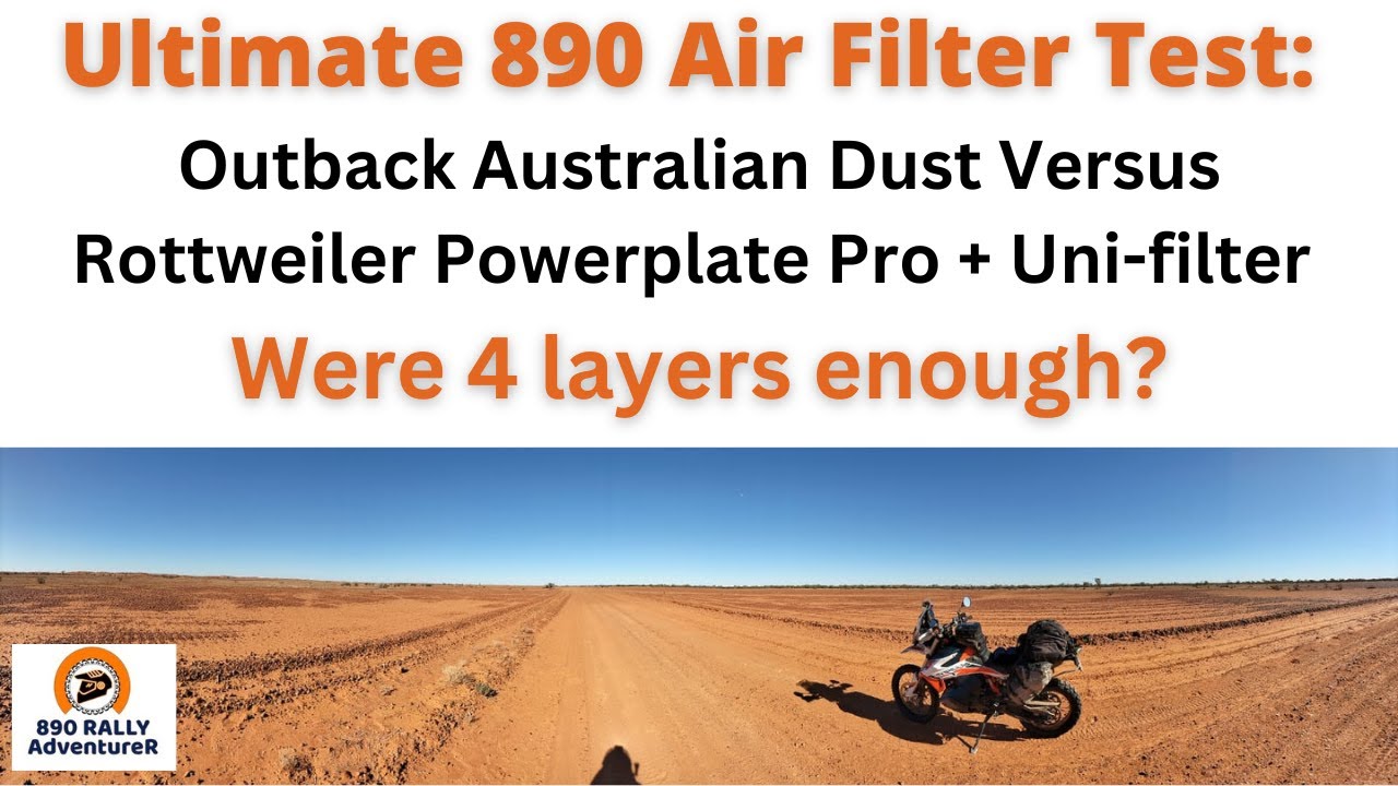6000km Air Filter Test  - Outback Adv ride to the Flinders. Rottweiler Powerplate and Uni-filter.