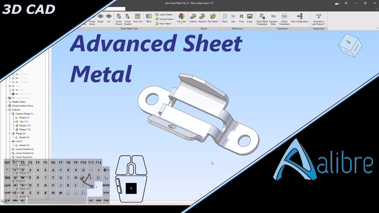 Sheet Metal Advanced Techniques: TooTallToby 23-10-01 Practice model