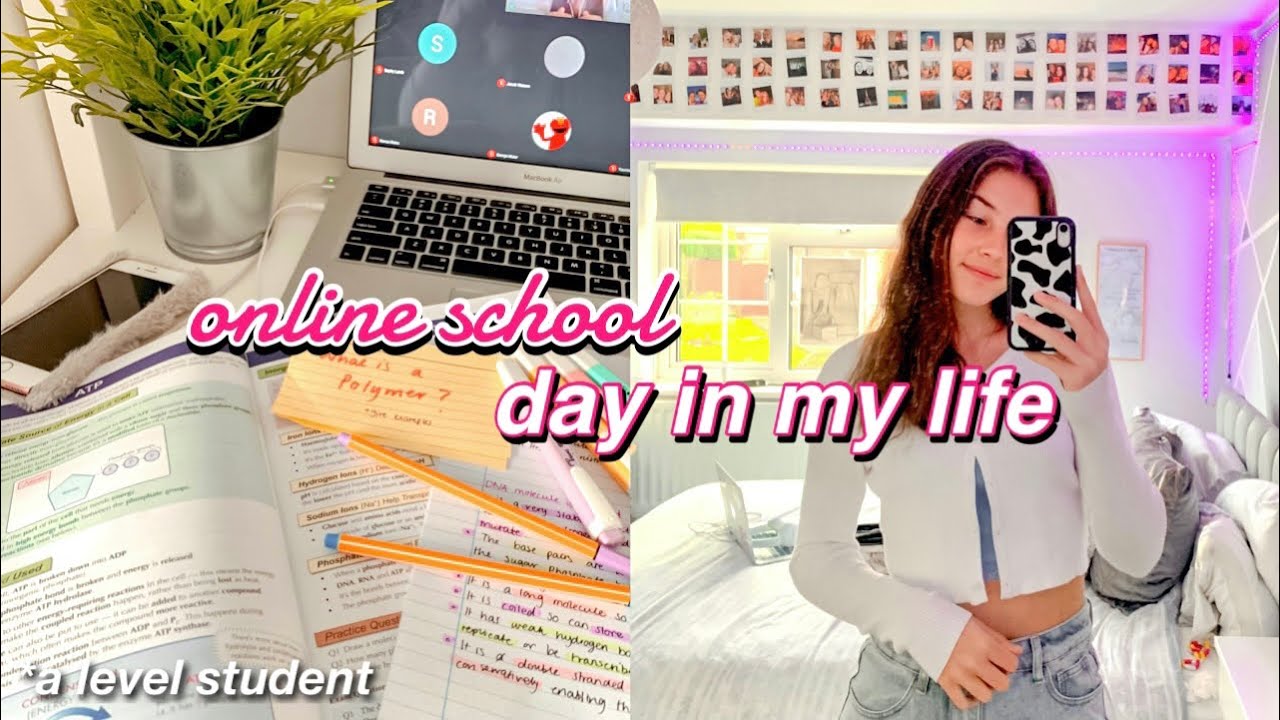 *online* school day in my life