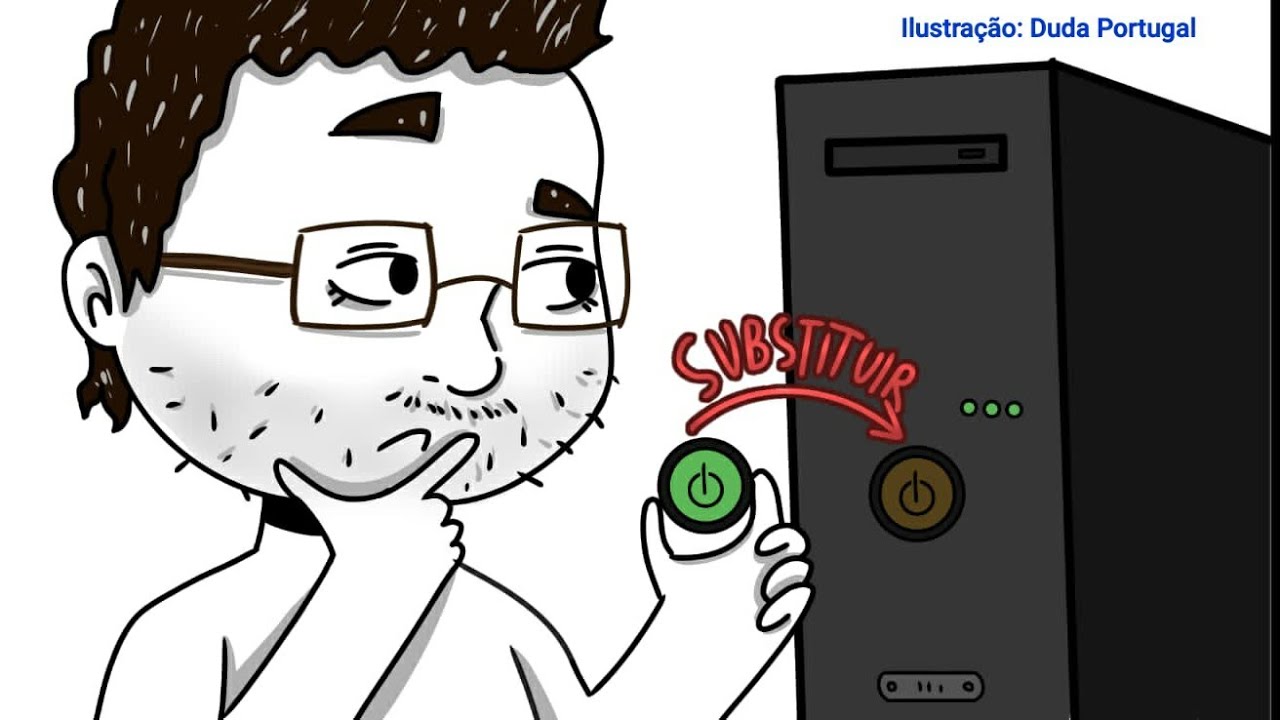 Como substituir o Botão POWER liga e desliga do computador.