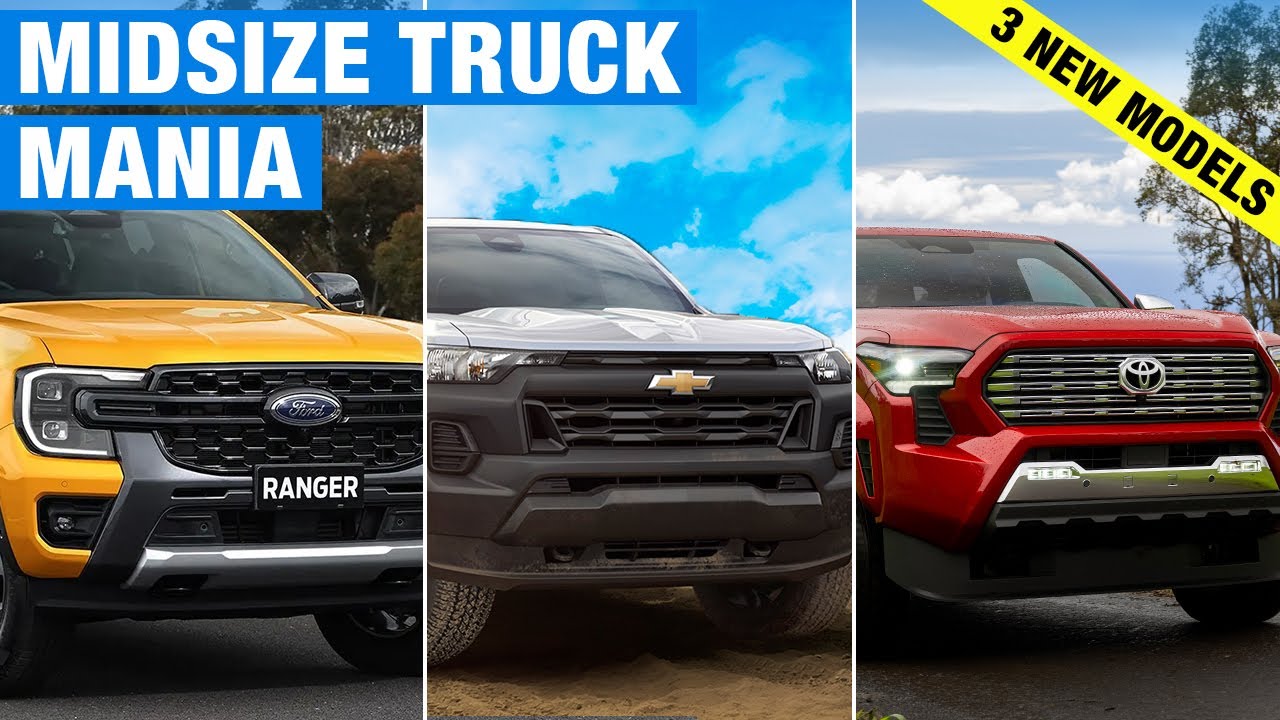 Midsize Truck Comparison: 2024 Ford Ranger vs. 2023 Chevrolet Colorado vs. 2024 Toyota Tacoma