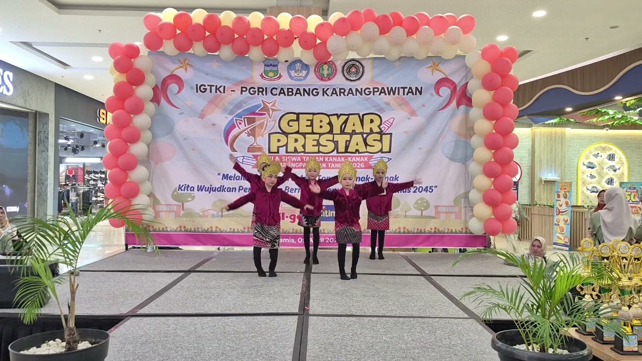 TK An-Nur Tari Kreasi Mojang Priangan | Gebyar Prestasi TK Karangpawitan | Gerak dan Lagu Anak PAUD