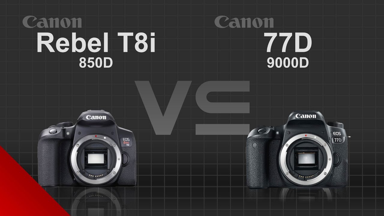 Canon EOS Rebel T8i (850D) vs Canon EOS 77D (9000D)