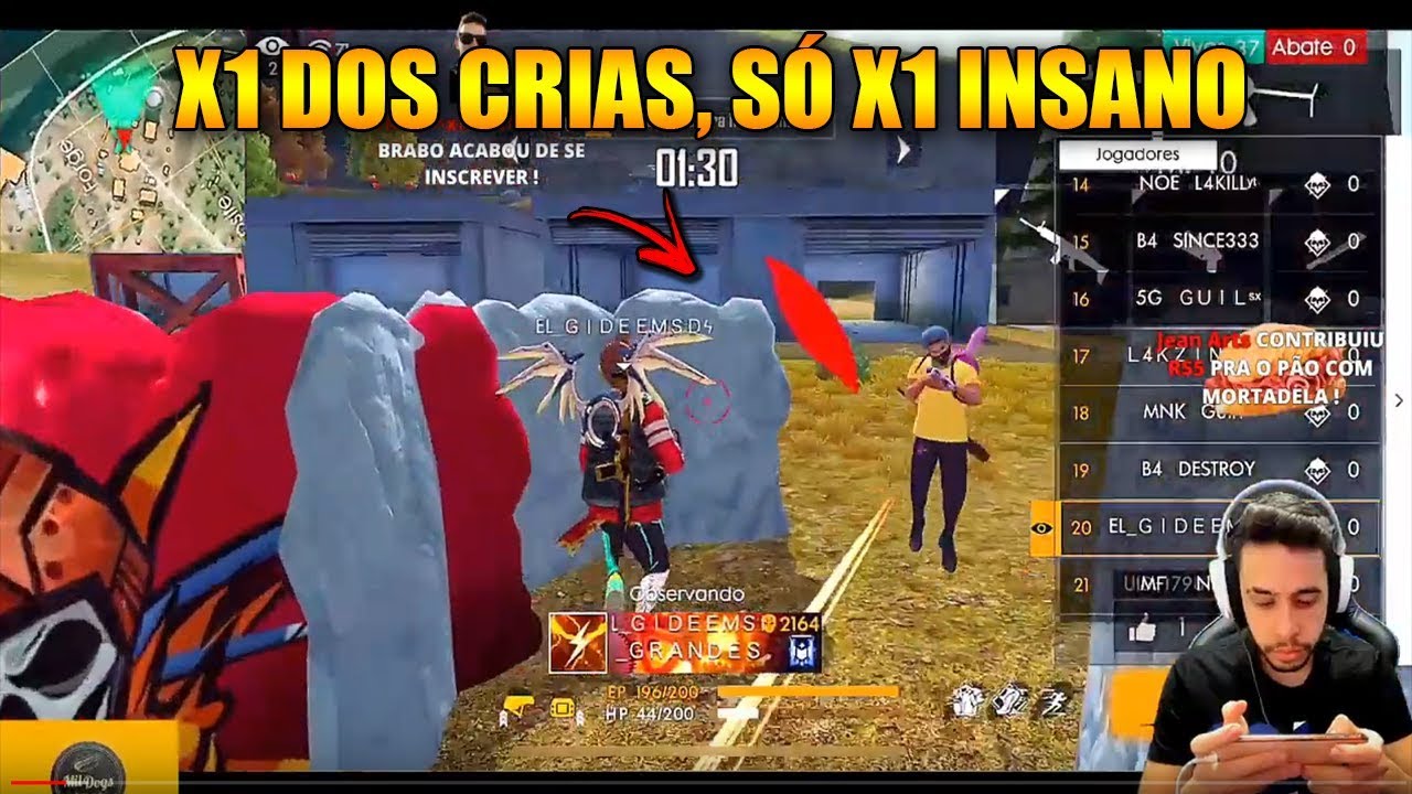 X1 DOS CRIAS - NOVAS REVELA&Ccedil;&Otilde;ES S&Oacute; X1 INSANO - MELHORES CLIPES FREE FIRE