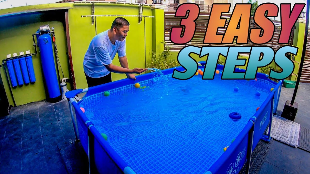HOW TO KEEP YOUR INTEX POOL WATER CLEAN (TAGALOG) - VLOG# 082