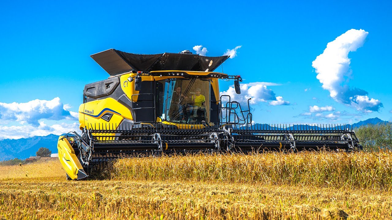 FIRST CR10 ITALY! 🇮🇹 | NEW HOLLAND CR 10 | RICE HARVEST