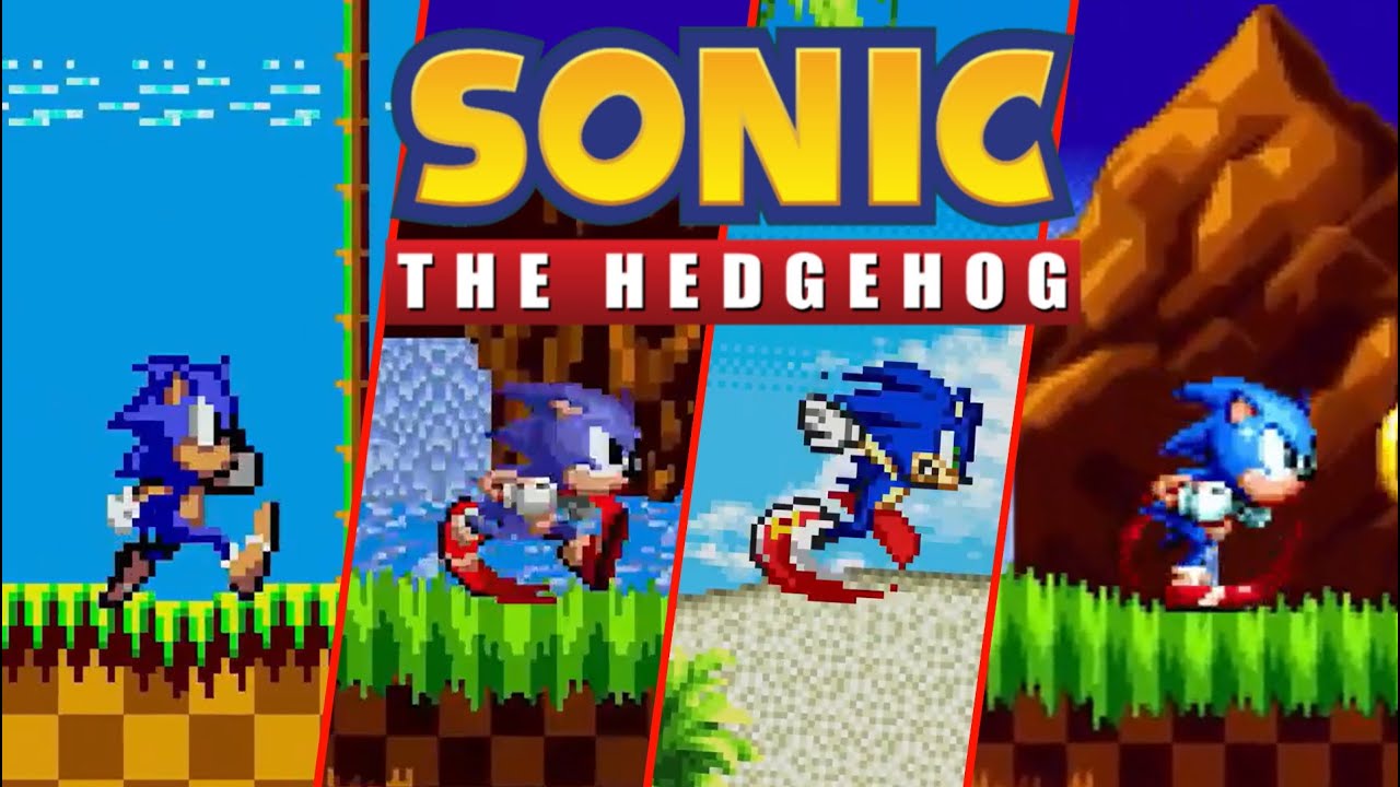Evolution of 2D Green Hill Zone in Sonic Series (1991-2022)