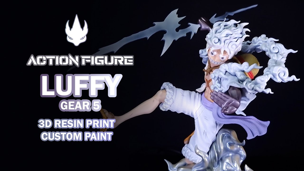Painting LUFFY GEAR 5 - Action Figure - 3D Resin Print